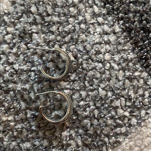 Sterling silver Small hoop pandora earrings